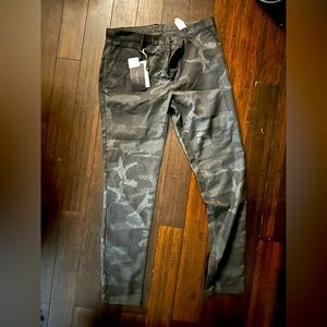 Zara Gray Camo Skinny Fit Pants